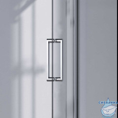 Дверь в нишу Vincea Комо-Н 120 профиль хром, стекло прозрачное VDS-4CN120CL