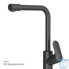 Смеситель для кухни AM.PM Like F8005722 (черный матовый)