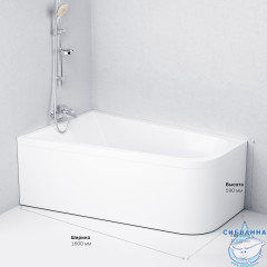 Ванна акриловая 160х100 см AM.PM Spirit  W72A-160L100W-A2
