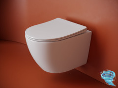 Унитаз подвесной безободковый Ceramicanova Uno Rimless CN11001T с сиденьем быстросъемным Soft Close (микролифт)