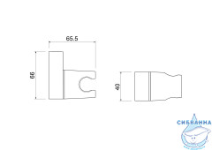 Держатель душа Aquatek AQ2406CR