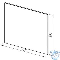 Зеркало Aquanet Lino 90 253908 белый матовый