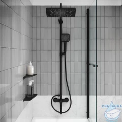 Душевая система Iddis Parker PARBL3Fi06 (черный матовый)