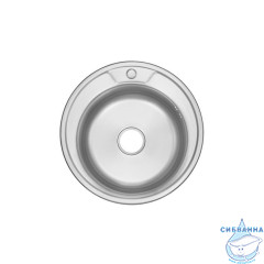 Мойка, нержавеющая cталь, сатин, D510, Basic, IDDIS, BAS51S1i77