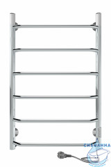 Полотенцесушитель электрический Indigo Roof Lux П6 (с таймером) 50х80 хром (с возможностью скрытого подключения, подключение R/L)