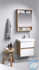 Шкаф-зеркало Aqwella Сити 60 дуб балтийский SIT0406DB