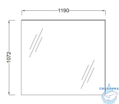 Зеркало Jacob Delafon Struktura 120 EB1211-NF