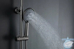 Душевая система Frap F2485-9 250 1 режим (оружейная сталь)