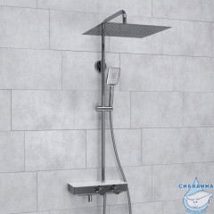 Душевая система Wasserkraft 400 1 режим A113.119.126.CH Thermo (хром/белый)