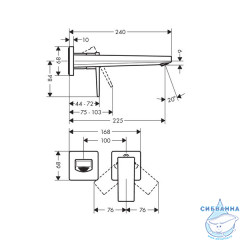 Смеситель для раковины Hansgrohe Metropol 32526000