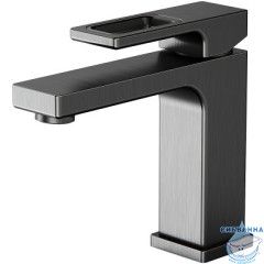 Смеситель для раковины Gappo G1017-9 (без донного клапана) (оружейная сталь)