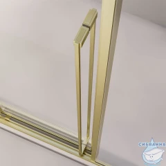 Душевое ограждение Veconi Прато 170x100 профиль брашированное золото, стекло прозрачное PR3/R-SP-170100-01-G-C4 (без поддона)