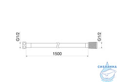 Душевой шланг 150 см Aquatek AQ2105CR