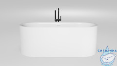 Ванна из искусственного камня Salini Perla 170x80 (материал Solix, белый матовый)