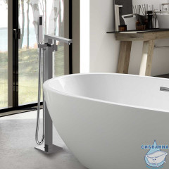 Смеситель для ванны напольный  Vincea VTF-101CH (хром)