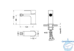Смеситель для биде Aquatek Лира AQ1418CR (хром)