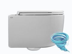 Унитаз подвесной безободковый Charus Elmo Rimless EWC700-129WT с сиденьем Soft Close (микролифт)