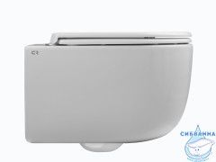 Унитаз подвесной безободковый Charus Elmo Rimless EWC700-129WT с сиденьем Soft Close (микролифт)