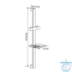Душевой гарнитур Gappo 1 режим G8013 (черный матовый)
