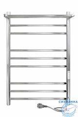 Полотенцесушитель электрический Indigo Line Trinity П8 с полкой (с таймером) 40х80 хром (с возможностью скрытого подключения, подключение R/L)