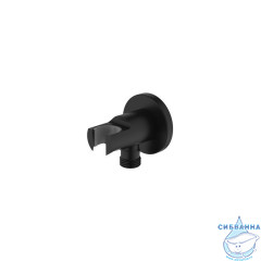 Выход для шланга с держателем для лейки, черный, IDDIS, 003BL01i62