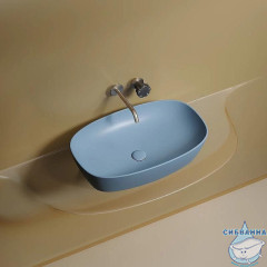  Раковина на столешницу 60 см Ceramicanova Element CN6049ML (синий)
