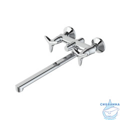 Смеситель для ванны с длинным изливом с керамическим дивертором Copter, IDDIS, COPSBL2i10WA