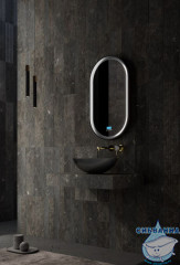 Раковина накладная карбоновая ABBER Karbon AK2042 черная