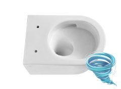 Унитаз подвесной безободковый Aquatek Оберон AQ1365T-00 с сиденьем Soft Close (микролифт)