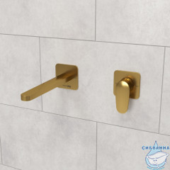 Встраиваемый смеситель для раковины Wasserkraft A3651.284 (матовое золото )