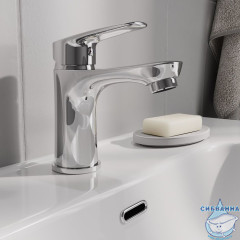 Смеситель для умывальника, Horizont, Milardo, HORSB00M01