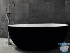 Акриловая ванна ABBER AB9279MB 150х150 с каркасом