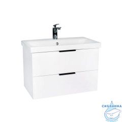 Тумба Viant Берлин 80П с раковиной Moduo 80 белый