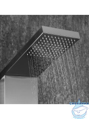 Душевая панель Frap F24005-6 (черный матовый)