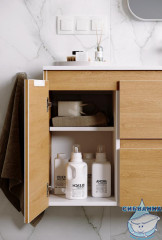 Тумба Aqwella Accent 90 c раковиной Малага 90 дуб золотой R