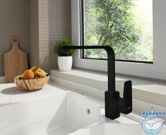 Смеситель для кухниVitra Root Root Square A4275336EXP (черный матовый)