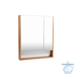 Зеркальный шкаф Viant Мальта 60 белый/дуб вотан VMAL60-ZSH