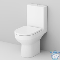 Унитаз напольный безободковый AM.PM Spirit 2.0 C708600WH (c бачком без сиденья) (белый глянцевый)