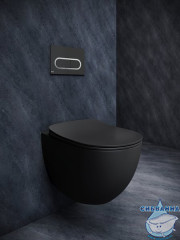 Кнопка смыва Ravak Chrome X01797 черный матовый