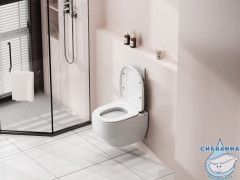 Унитаз ABBER Rechteck AC1218 подвесной белый, безободковый, смыв торнадо и струйный смыв