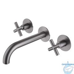 Смеситель для раковины встраиваемый Abber Wasser Kreis AF81121NG (никель)
