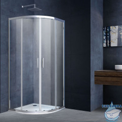 Душевое ограждение Vincea Альфа 90x90 профиль хром, стекло прозрачное VSQ-3AL900CL