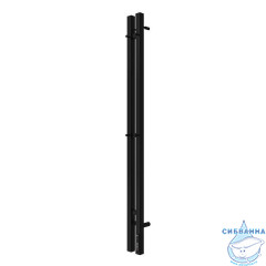 Полотенцесушитель электрический Terminus Duo квадратный 9х120 (черный)