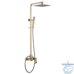 Душевая система Abber Wasserfall 250 1 режим AF8616G (золото матовое)
