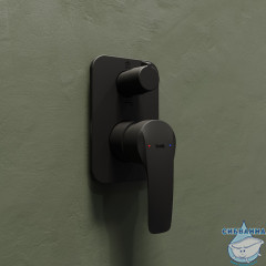 Встраиваемый смеситель для ванны Iddis Ray RAYBL00i67 (черный матовый)