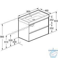 Тумба под раковину Roca Ona 80 A857613512A857630512