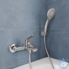 Смеситель для ванны, глянцевый хром, Enjoy, Milardo, ENJSB00M02