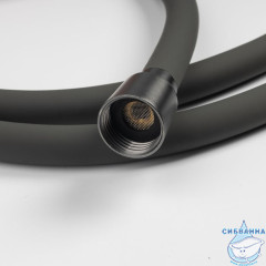 Шланг для душа, графитовый матовый, силиконовый, 1,5м, Optima Home, IDDIS, OPH15GLi19