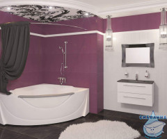 Акриловая ванна 1Marka Grand Luxe 155x155