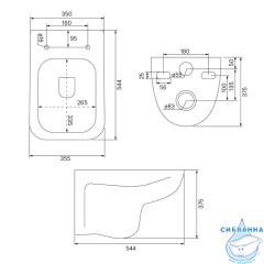 Унитаз подвесной безободковый Iddis Vibe VIBRDSEi25 с сиденьем Soft Close (микролифт)